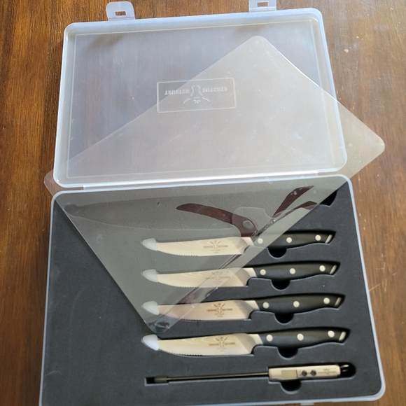 Trusted Butcher Knife Set with Case NEW (Missing Large Chef Knife) - Picture 4 of 5